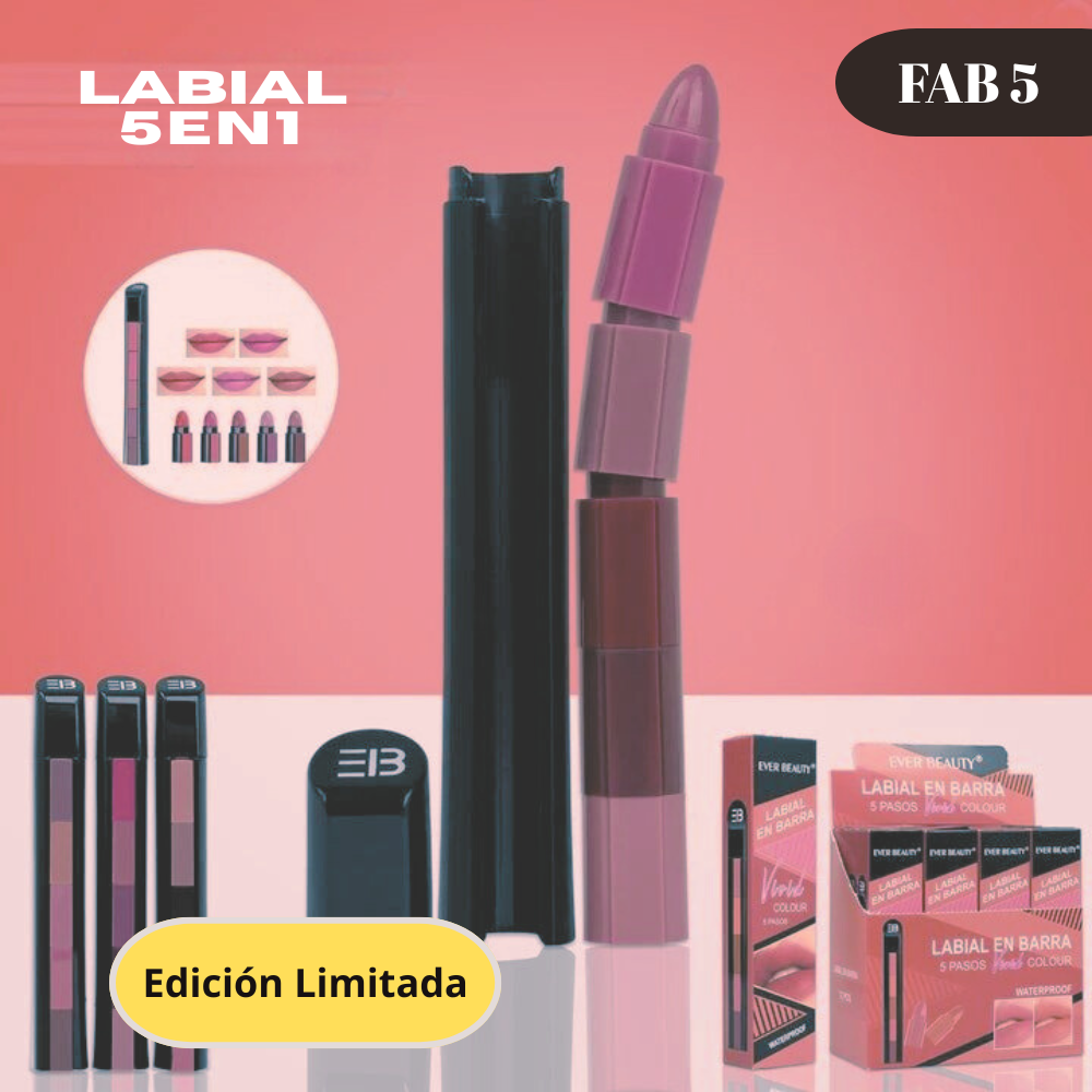 FAB 5, Labial en Barra 5 en 1
